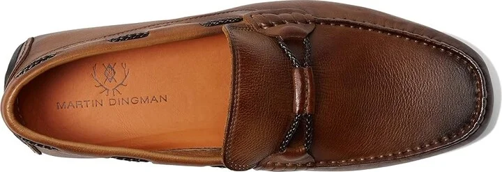 Martin Dingman Bermuda Braid Loafer Men's Shoes Bourbon : 8 M, Leather - Image 2