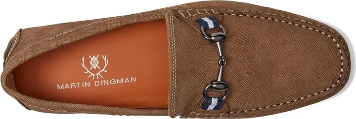Martin Dingman Bermuda Horse Bit Loafer Men's Shoes Bark 1 : 9 M, Suede - Image 2