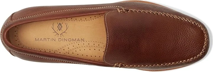 Martin Dingman Country Club Venetian Men's Slip on Shoes Havana : 10.5 M, Leather - Image 2