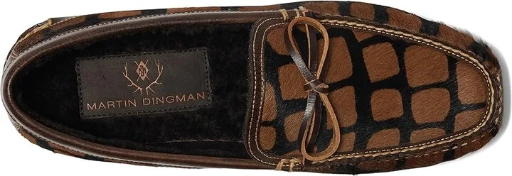 Martin Dingman Cozy Country Bow Tie Men's Slippers Giraffe : 13 M, Leather - Image 2