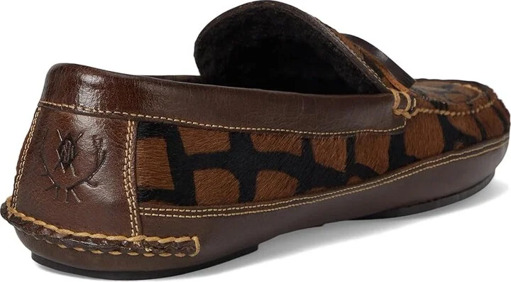 Martin Dingman Cozy Country Bow Tie Men's Slippers Giraffe : 13 M, Leather - Image 4