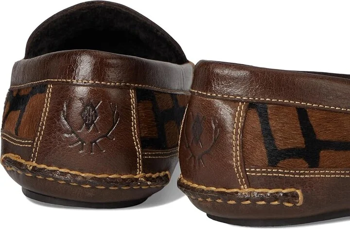 Martin Dingman Cozy Country Bow Tie Men's Slippers Giraffe : 13 M, Leather - Image 7
