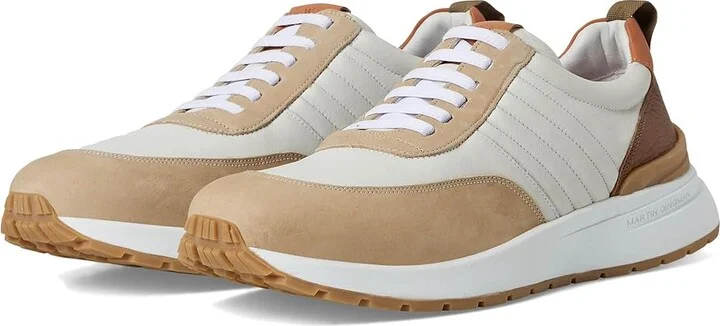 Martin Dingman Dawson Men's Shoes White/Sand 1 : 11 M, Leather