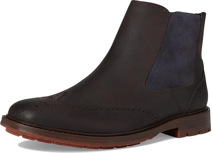 Martin Dingman McKinley Wingtip Boot Men's Lace-up Boots Dark Chocolate : 12 M, Leather - Image 5