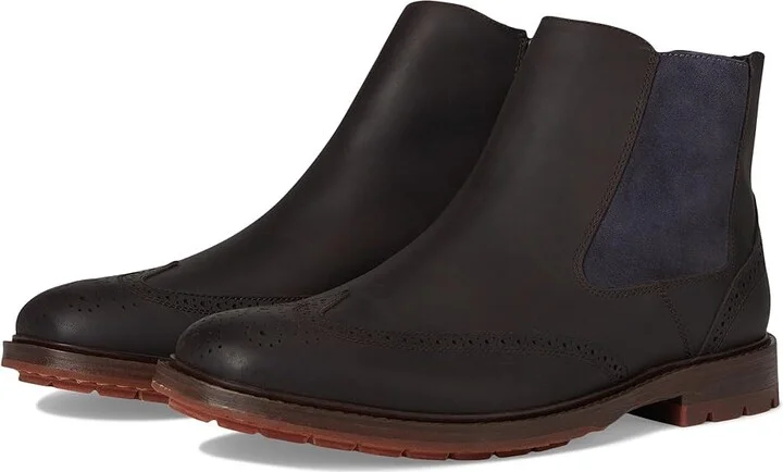 Martin Dingman McKinley Wingtip Boot Men's Lace-up Boots Dark Chocolate : 12 M, Leather