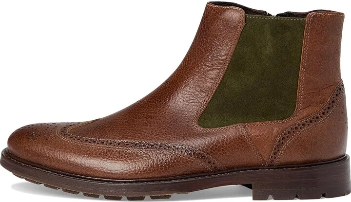 Martin Dingman McKinley Wingtip Boot Men's Lace-up Boots Oak : 10.5 M, Leather - Image 6