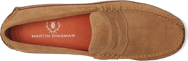 Martin Dingman Monte Carlo Penny Driving Style Loafer Men's Shoes Cappuccino : 10.5 M, Leather - Image 2