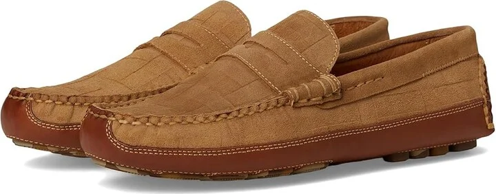 Martin Dingman Monte Carlo Penny Driving Style Loafer Men's Shoes Cappuccino : 10.5 M, Leather