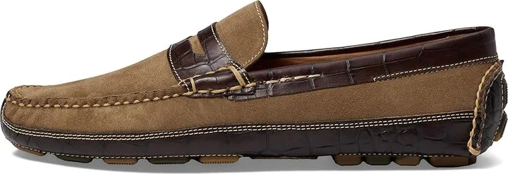 Martin Dingman Monte Carlo Penny Driving Style Loafer Men's Shoes Earth : 11.5 M, Leather - Image 6