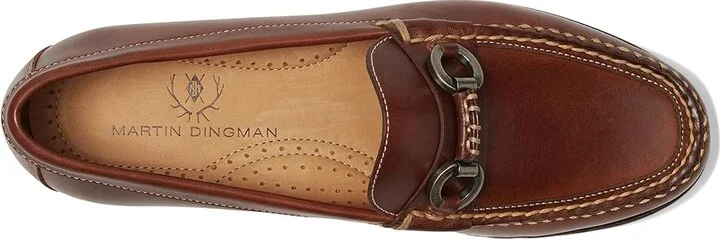 Martin Dingman Old Row Horse Bit Men's Lace Up Wing Tip Shoes Cigar : 8 M, Leather - Image 2