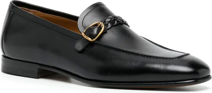 Martin woven-strap leather loafers - Image 2