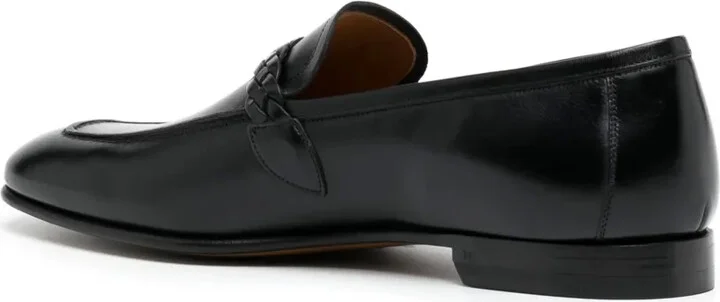 Martin woven-strap leather loafers - Image 3