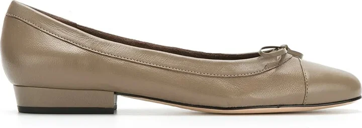 Martina leather ballerina shoes