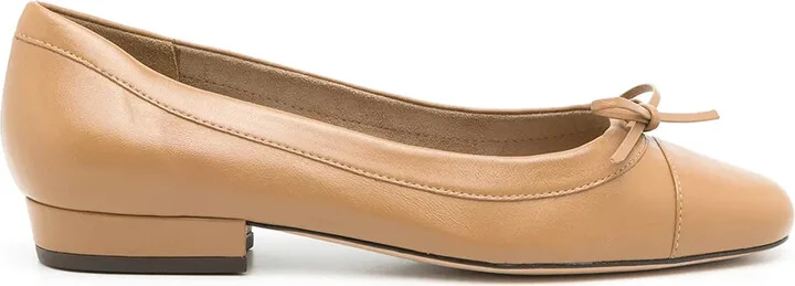 Martina leather ballerina shoes
