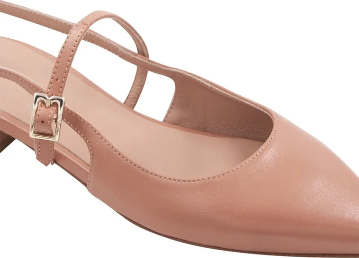 Martina Slingback Mary Jane Pointed Toe Flat - Image 6