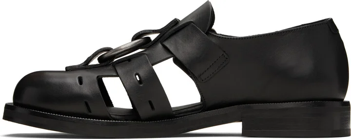 Martine Rose Black Bondage Belt Sandals - Image 3