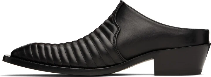 Martine Rose Black Cowboy Mules - Image 3