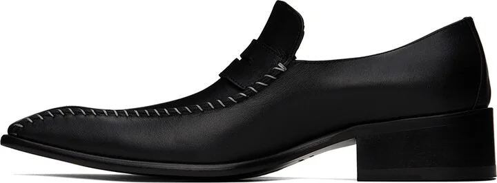Martine Rose Black Snout Stitch Loafers - Image 3