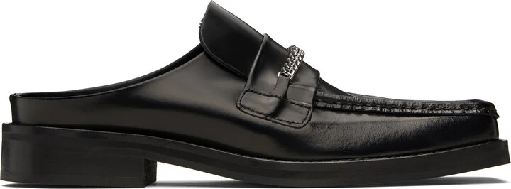 Martine Rose Black Square Toe Mules