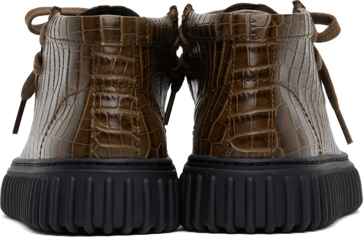 Martine Rose Brown Clarks Edition Torhill Hi Boots - Image 2