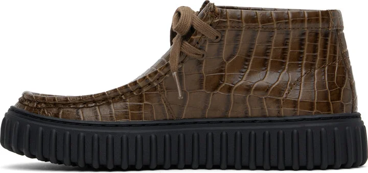 Martine Rose Brown Clarks Edition Torhill Hi Boots - Image 3