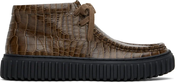 Martine Rose Brown Clarks Edition Torhill Hi Boots