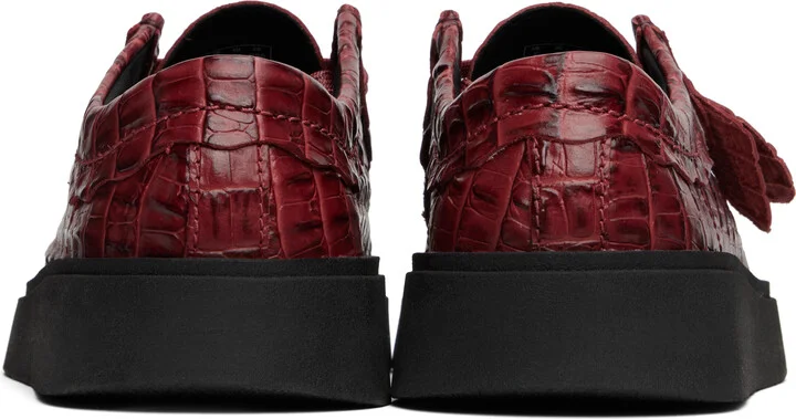 Martine Rose Burgundy Clarks Edition Torview Derbys - Image 2