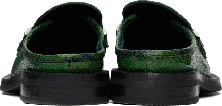 Martine Rose Green Chain Mules - Image 2