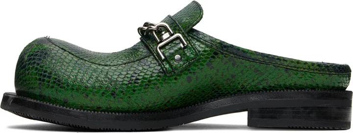 Martine Rose Green Chain Mules - Image 3