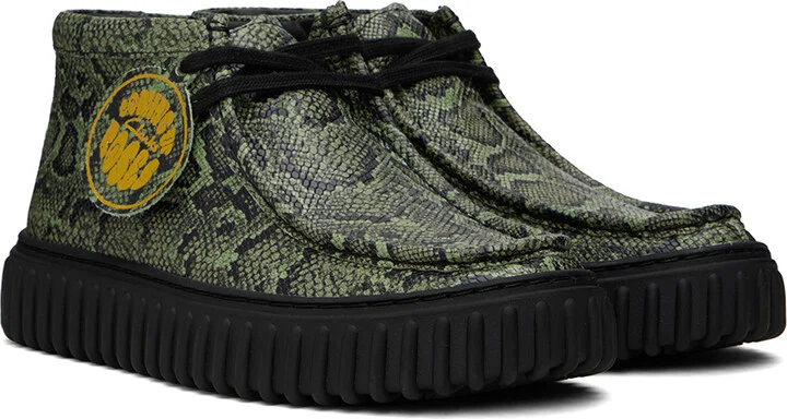 Martine Rose Green Clarks Edition Torhill Desert Boots - Image 4