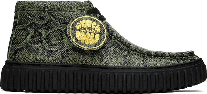 Martine Rose Green Clarks Edition Torhill Desert Boots