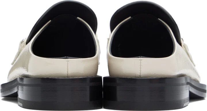 Martine Rose Off-White Square Toe Loafers - Image 2