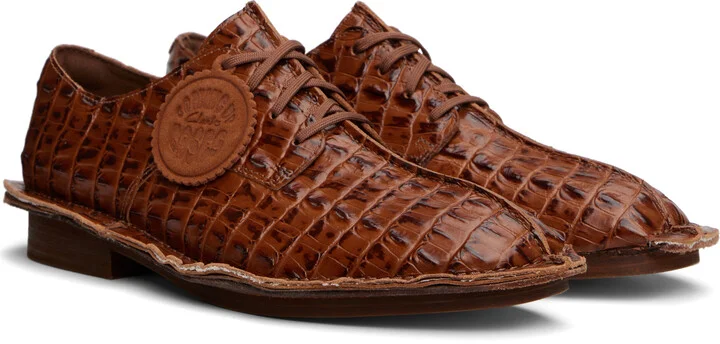 Martine Rose Tan Clarks Edition Classic Derbys - Image 4