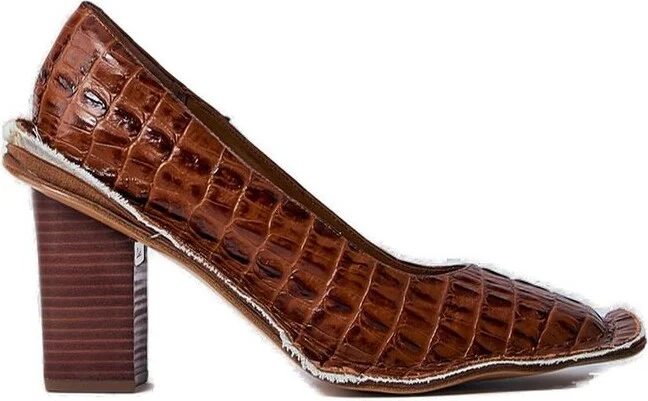 Martine Rose X Clarks Embossed High-Heeled Pumps