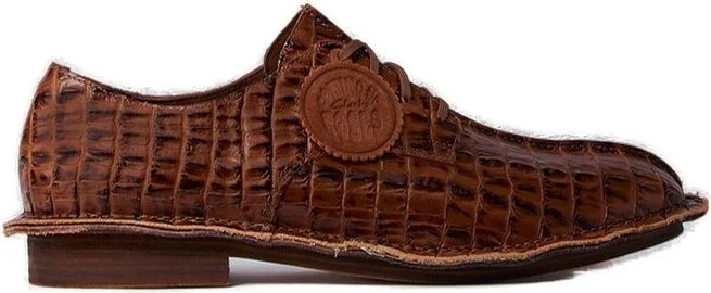 Martine Rose X Clarks Embossed Logo Patch Lace-Up Shoes