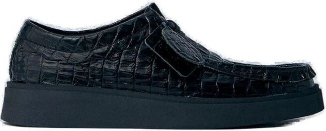 Martine Rose X Clarks Embossed Square Toe Lace-Up Shoes
