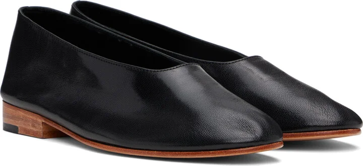 Martiniano Black Glove Ballerina Flats - Image 4