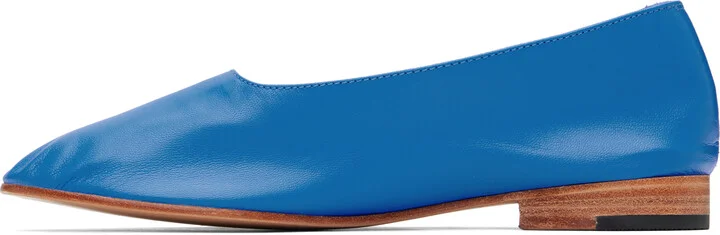 Martiniano Blue Glove Ballerina Flats - Image 3