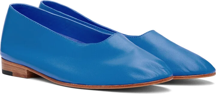 Martiniano Blue Glove Ballerina Flats - Image 4