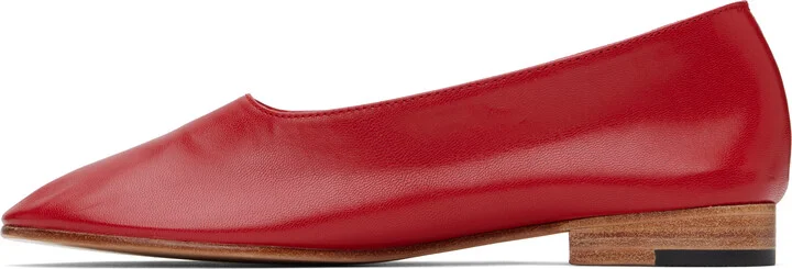Martiniano Red Glove Ballerina Flats - Image 3