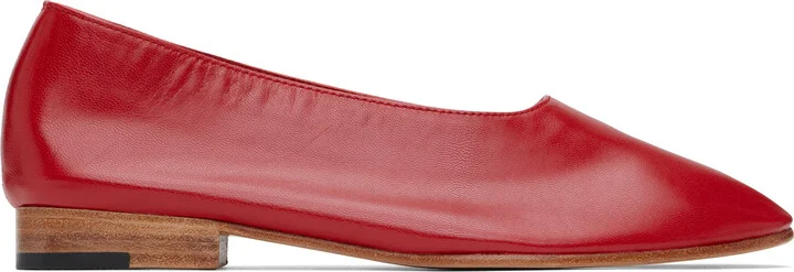 Martiniano Red Glove Ballerina Flats