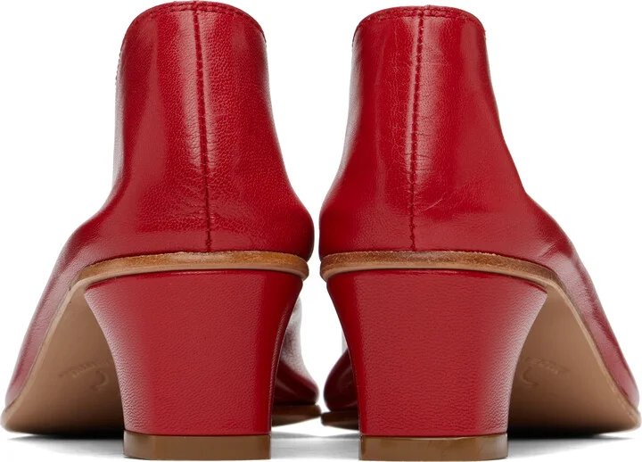 Martiniano Red High Glove Heels - Image 2