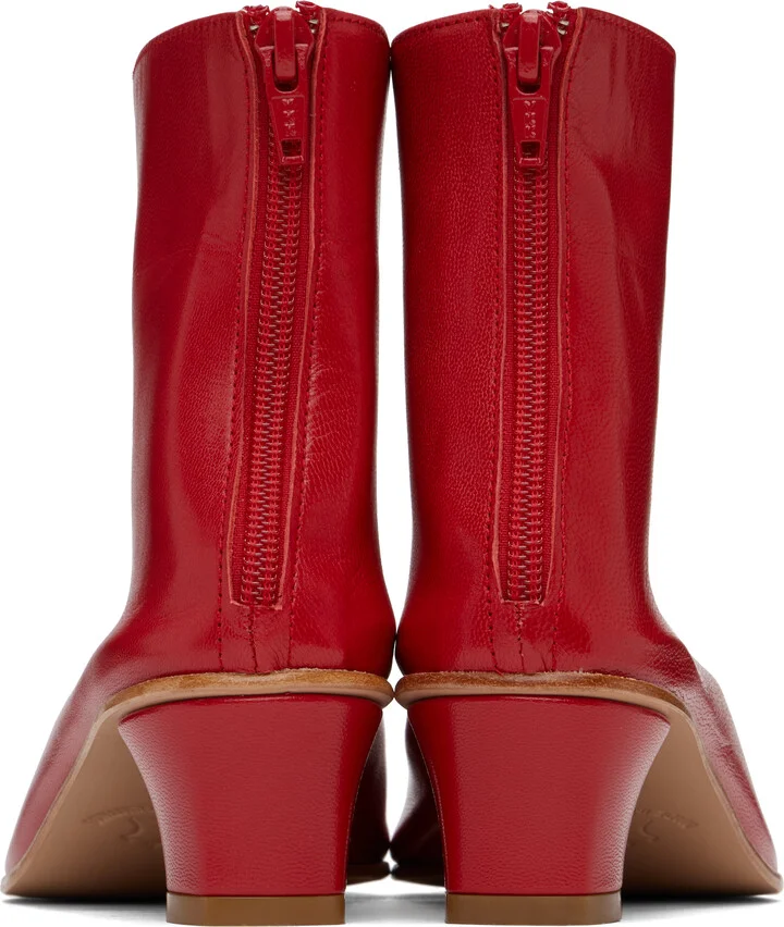 Martiniano Red High Leone Boots - Image 2