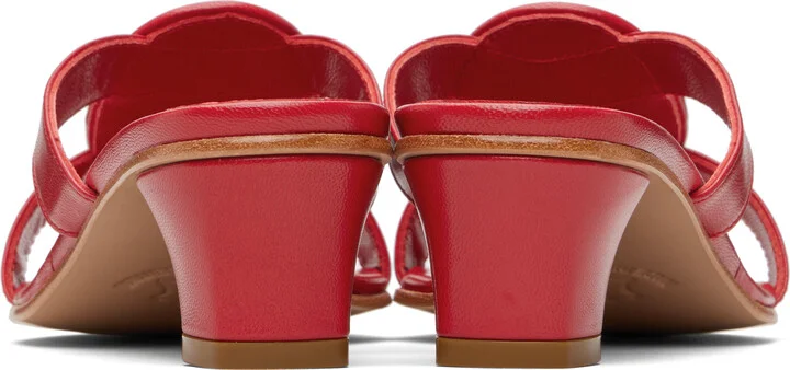 Martiniano Red Medalia Heeled Sandals - Image 2