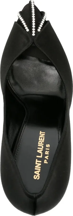 Martinique 110mm satin pumps - Image 4