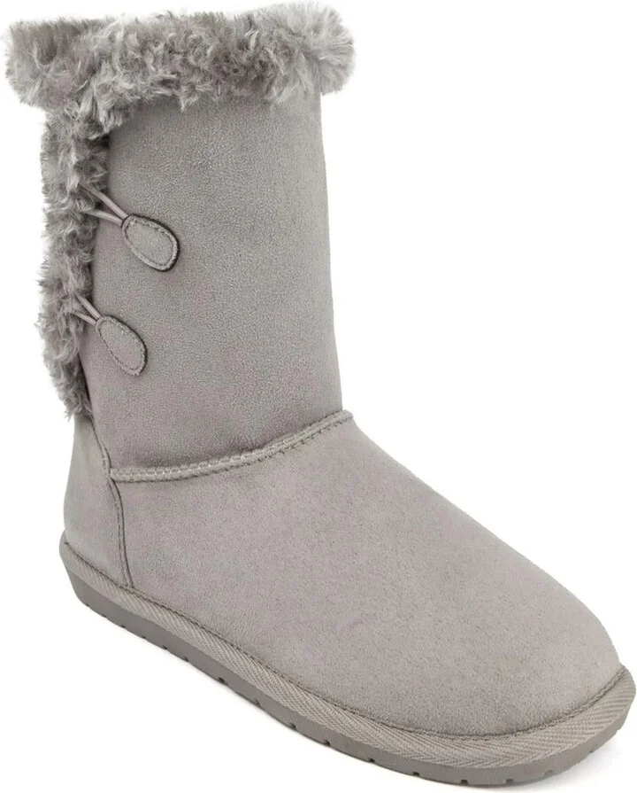 Marty Womens Ankle Winter Boots Button side Ankle Boots