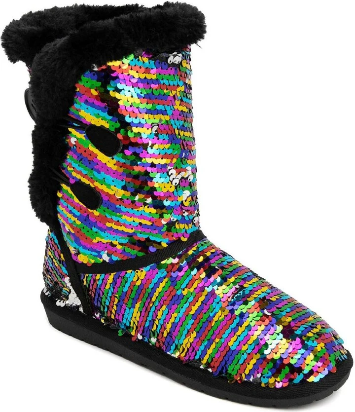 Marty Womens Faux Suede Cold Weather Winter & Snow Boots