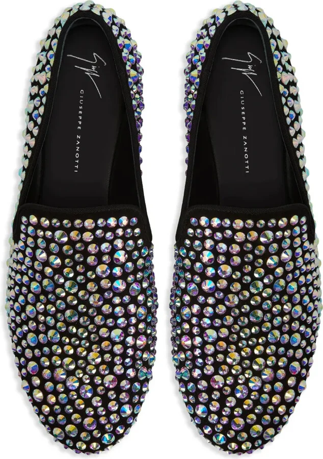 Marvin Caleido crystal-embellished loafers - Image 4