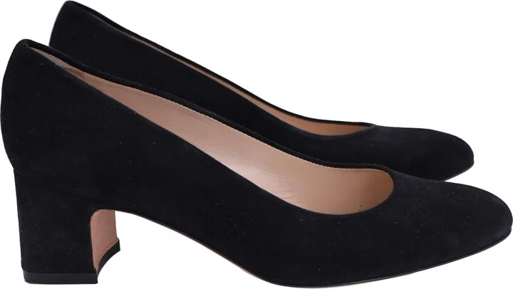 Mary Ann 60 Pumps in Black Suede
