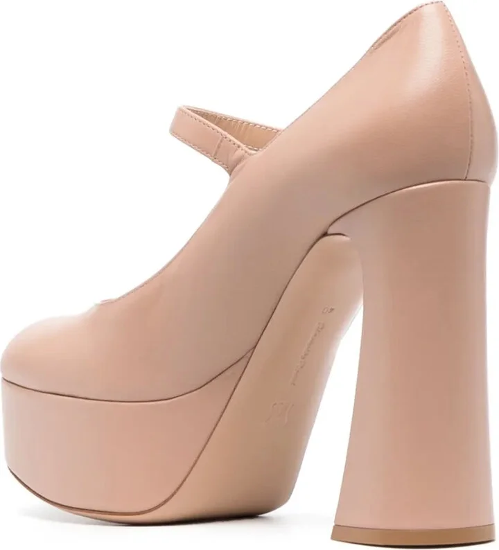 Mary Jane 130mm leather platform pumps - Image 3
